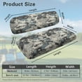 thumbnail image 3 of FUIALDOLG Grey Camo Print Golf Cart Seat Protector Easy to Install Ezgo Txt Front and Back Seat Cushion Cover for Golf Cart Decorations All Seasons, 3 of 8
