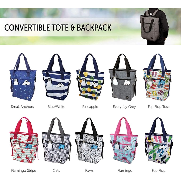 Geckobrands Convertible Tote & Backpack Everyday Grey  display picture 1