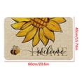 thumbnail image 3 of EGNMCR Welcome Doormat Collection Front Door Mats For Indoor/Outdoor Spring Summer Fall Floral Entryway Rug Decor Loop pile rug, 3 of 7