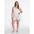 thumbnail image 2 of Joyspun Women's Woven Pajama Boxer Shorts, 3'' Inseam, Sizes XS-2X, 2 of 6