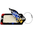 thumbnail image 2 of Disketp 4 Pcs Luggage Tag For Suitcase,Happy New Year 2024 Leather Baggage Tag With Stainless Steel Loop Privacy Cover For Women Men Girls, 2 of 5