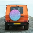 thumbnail image 6 of Logiee Multicolor Glitter Print Spare Tire Cover, Universal Wheel Protectors,Waterproof Dust-Proof UV Sun Wheel Tire Cover,Fit for SUV, RV, Travel Trailer, Truck-16 inch, 6 of 6