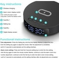 thumbnail image 5 of Alarm Clock Charging Station, 15W Fast Wireless Charger with Alarm Clock, LED Display, Wireless Charge Mat, Mini Desk Clock with Wireless Charging Station for Bedroom, Music Gifts for Women & Men, 5 of 9