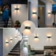 thumbnail image 2 of Aplique de pared para interior y exterior con sensor de movimiento, moderno aplique de pared LED de 24 W, iluminación de pared impermeable IP65 3000 K blanco cálido, apliques de pared con, 2 of 5