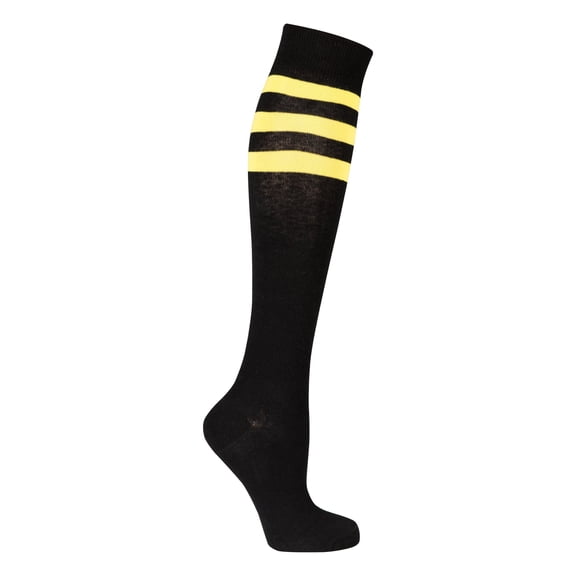 Black Lemon Stripe Socks