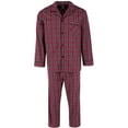 thumbnail image 1 of Hanes  Broadcloth Long Sleeve Pajama Set (Men's), 1 of 3