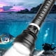 thumbnail image 4 of Yuarrent Linterna de buceo Cuerda impermeable Antorcha subacuática Interruptor recargable resistente Iluminación exterior Estufas de camping 21.8*6.3*6.3 CM 2, 4 of 6