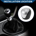 thumbnail image 2 of Unique Bargains Gear Shift Knob 6 Speed Manual Stick Shifter Lever Knob for Hyundai Elantra 08-09 Plastic Faux Leather, 2 of 6