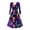 C-Multicolor, variant on Mardi Gras Dress for Women Party 2025 Funny Carnival Themed Masks Print Dresses Lightweight Casual V-Neck Midi Dress Holiday Party Wear Multicolor XL