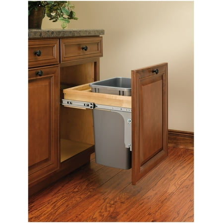 Rev A Shelf Top Mount 8 75 Gallon Pull Out Under Counter Trash Can Walmart Com Walmart Com