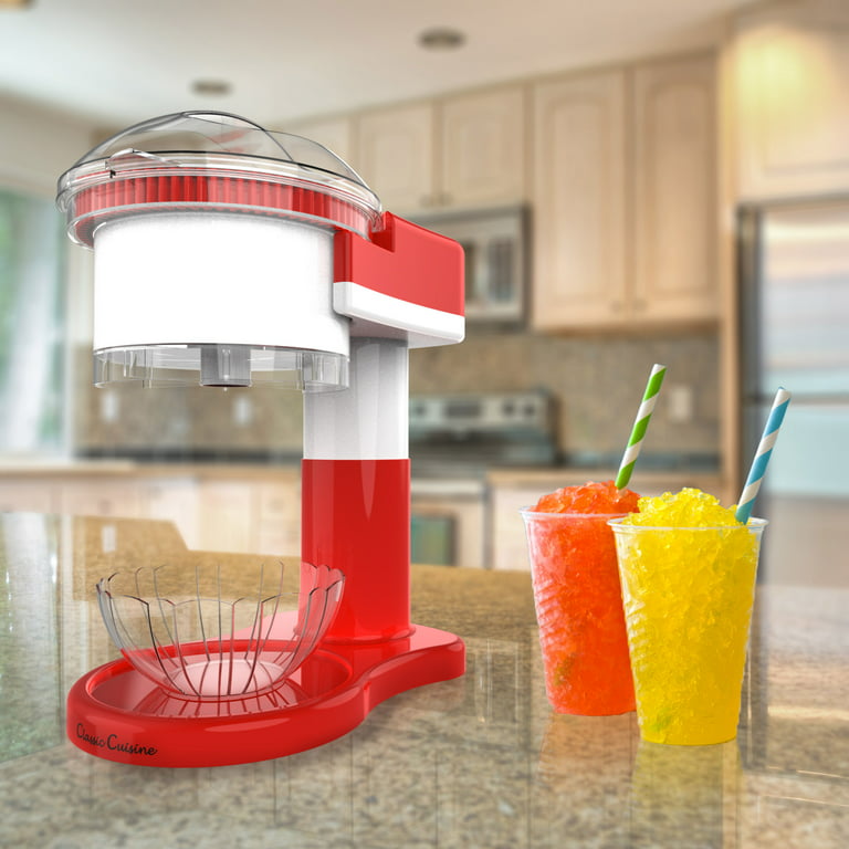Letusto Shaved Ice Maker - Slushie Machine Use Normal Refrigerator Ice Cubes, with Stainless Steel Blades for Snow Cone, Cocktails and Snow Flakes, Bi