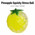 thumbnail image 3 of Pineapple Squishy Stress Ball with Gel Filled Squeeze Design, 1-Pack 2.5 Inch, Yellow, for Relaxation, Toy, 3 of 3