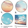 thumbnail image 3 of Designart "Blue White Sky Photo euphony" Landscapes Wall Art Living Room, 3 of 5