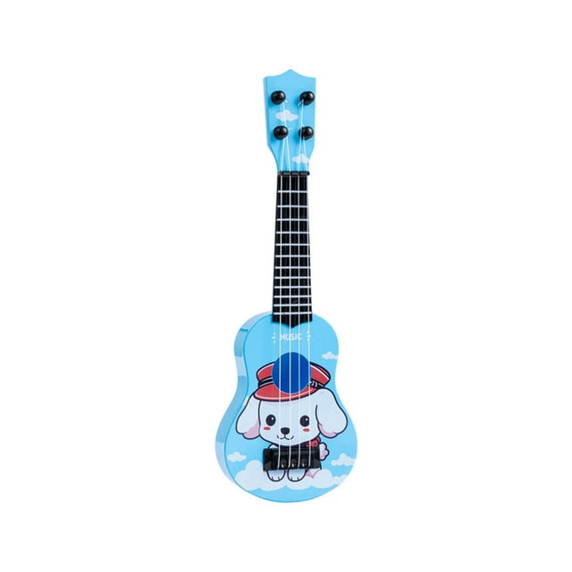 A Children Educational Ukulele Guitar Toy With Adjustable Pitch For Music Learning