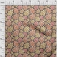 thumbnail image 3 of oneOone Velvet Dark Rose Brown Fabric Asian Paisley Diy Clothing Quilting Fabric Print Fabric By Yard 58 Inch Wide, 3 of 4