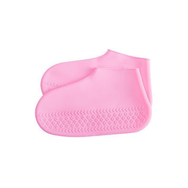 Minnieouse 1 par de fundas de silicona para zapatos, inodoro, Flexible, plegable, elegante, Color sólido, a prueba de fugas, portátil, elástico, bota de Accesorios de calzado L rojo Minnieouse AP012017-13