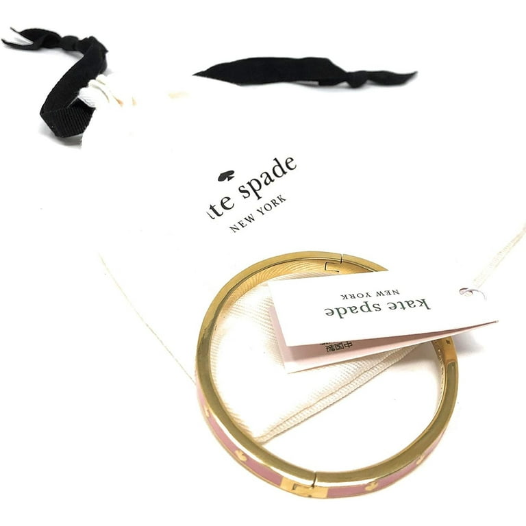 Kate Spade Jewelry | Kate Spade Spot The Spade Enamel Hinged Bangle | Color: Gold/White | Size: Os | Shbcoppertop's Closet
