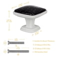thumbnail image 4 of 4PCS Square Cabinet Fluorescence Knob Glowing in the Dark Furniture Drawer Pulls Handle with Screws Star Constellation, 4 of 5