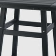 thumbnail image 3 of WestinTrends Outdoor 37" Counter Height HDPE Patio Square Bar Table, Black, 3 of 7