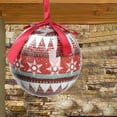thumbnail image 5 of Loyerfyivos Holiday Ball Ornament Tree Ornament, 2.8 Inch Multi-style Holiday Light Bulb Ornament Holiday Tree Ornament Tree Dress Family Party Holiday Ornament, 5 of 9