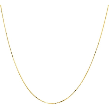 Simply Gold 10kt Yellow Gold .7mm Box Chain, 20