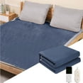 thumbnail image 2 of Big Sale ! Nomeni Blanket,Polyester Blanket,3 Heating Blanket Blanket Soft Flannel Blanket Heating Blanket with 4 Time Settings and 6 Heat Settings Warm Blanket Gift for Grandma (32*60Inches), 2 of 8