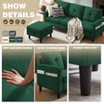 thumbnail image 4 of Soscana Sectional Sofa 3 Seat L Shaped Couch with Storage Ottoman & Accent Chair,Modern Living Room Furniture Set for Small Space Home Apartment Office Studio, 4 of 8