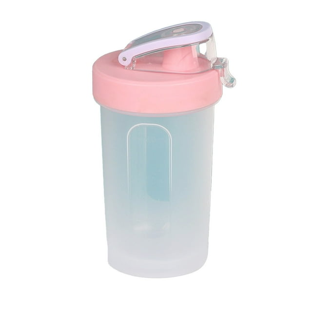 Bouteille Shaker à Protéines 300 ml avec Agitateur de Collation des Grades Intégré, Couvercle Rabattable Étanche pour Gym, Entraînements de Course, Gobelet d'Eau de Sport Portable à Main pour Poudre de Protéines