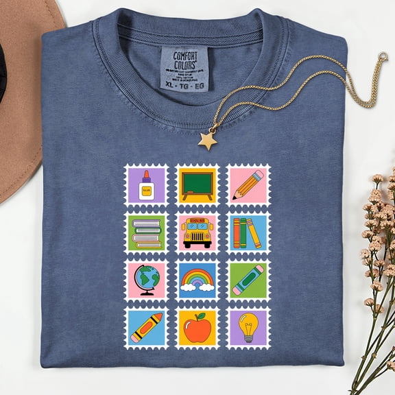 Teacher Comfort Colors Shirt Teacher Appreciation Gifts for New Teacher T-Shirt Kindergarten Teacher Shirt Elementary School Teacher Shirts