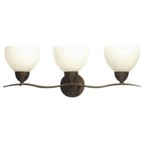 Woodbridge Lighting Hampton Ridge 3-light Steel & Glass Bath Bar in Bronze