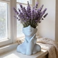 thumbnail image 6 of Black Face Shaped Ceramic Vase, Modern Artistic Flower Pot for Home & Office Decor, 4.7in, 6 of 6