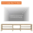 thumbnail image 5 of Fitueyes 94" Wood TV Stand for 85-100" TVs, Media Console with Open Shelves for Living Room Bedroom, Oak, 5 of 6