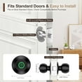 thumbnail image 3 of Smart Door Lock, Fingerprint Door Lock Knob with App Control, Suitable for Home, Cloakroom, Offices, Hotels (K10), 3 of 7