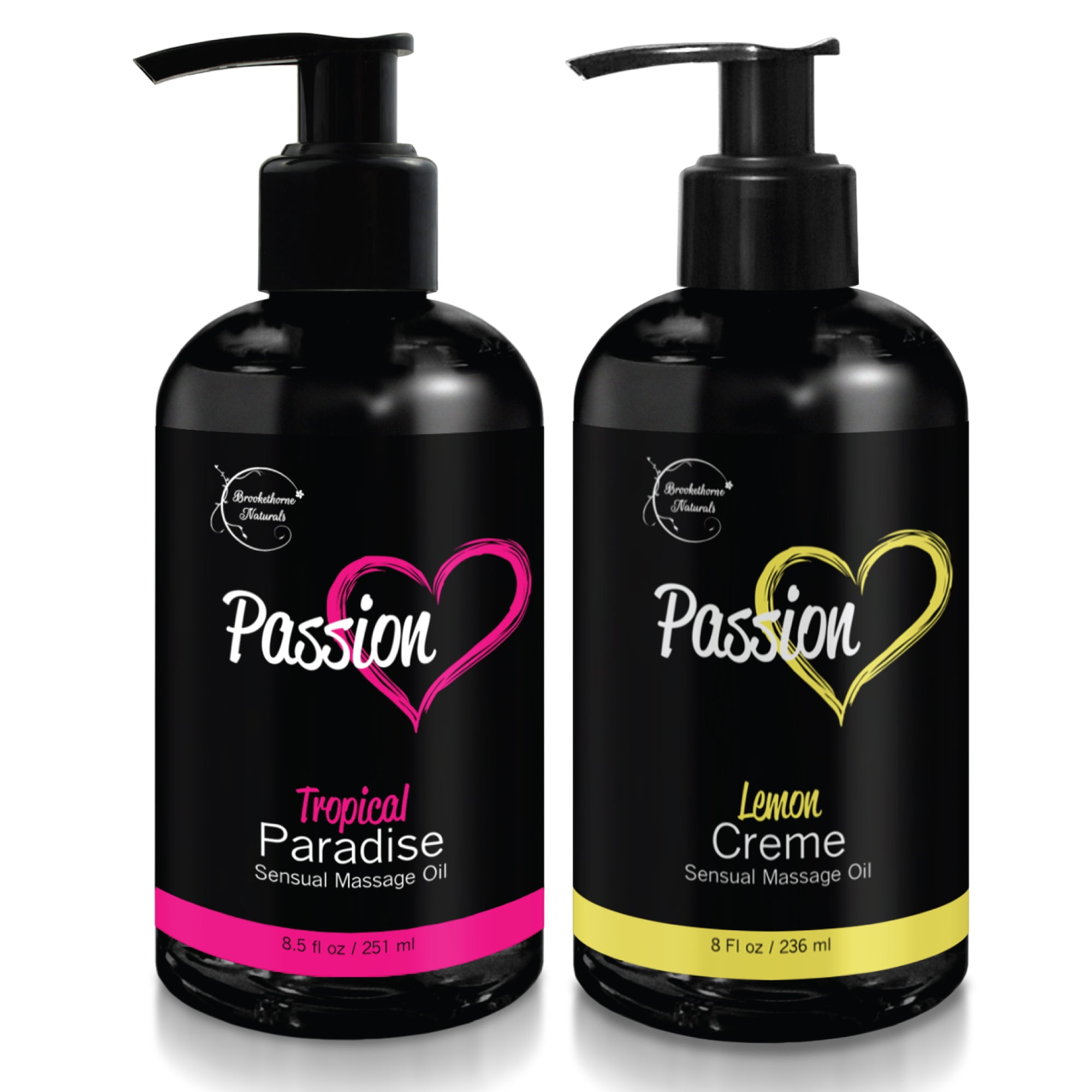 Brookethorne Naturals Passion Sensual Massage Oil For Couples Set Of 2