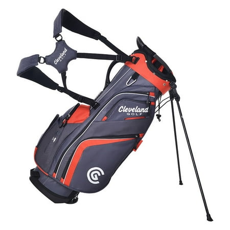 NEW Cleveland Golf CG LT Saturday Stand Bag 14-way Top - Charcoal / Red