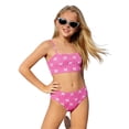 thumbnail image 5 of Tfken Swimsuit Set Outfits For Teen Girls Summer Swim Beach 2 Piece Bikini Vest With Swimming Trunks Set Swimwear Sleeveless Quick Dry Chlid Breathable Bathing Suits Size 10-11 Years Pink, 5 of 6