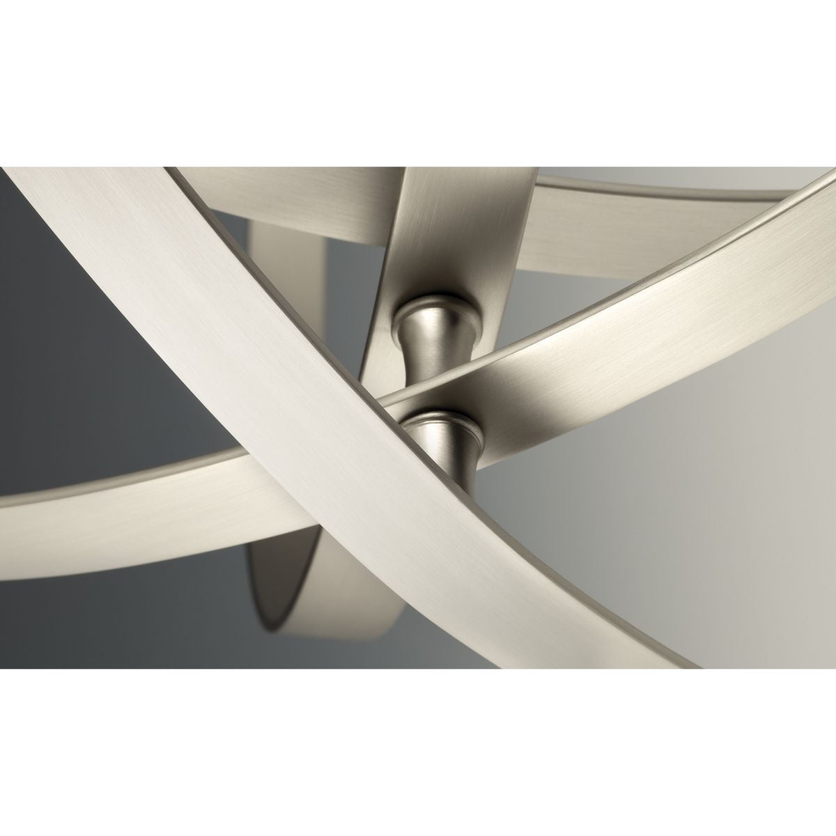Progress Lighting Equinox 4-Light Foyer Pendant, Steel, Burnished Silver, No Shade