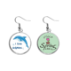 thumbnail image 1 of Me encanta delfines ilustrar Colgante decorativo temporada pendientes de primavera joyas Unbranded M, 1 of 3