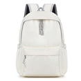 thumbnail image 3 of ibiyuan Laptop Backpack Teens Ergonomic Bookbags Large Capacity with Pockets Geometric Back To School Supplies Travel / Vacation / Beach,L,White, 3 of 3