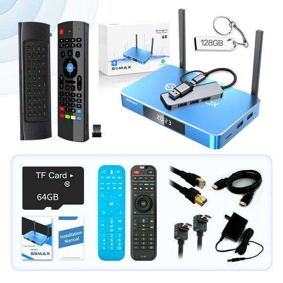 SuperBOX Device S5 Max Edition - 6K Upscaling Media Hub with WiFi 6,Voice Remote for Home Theater Systems