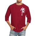 thumbnail image 1 of Qiopertar Liquidation à Moins de 5$ Hommes Imprimé Col Rond Mode Décontractée Manches Courtes Blouses Chemises en Liquidation Accès Anticipé Offres, 1 of 4