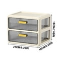 thumbnail image 3 of Birdeem Office Desk Drawer Organizer, Drawer-Type Desktop Storage Box Office Desk Station Organizer Stationery Cosmetics Storage Rack Storage Cabinet Home Office Desk with Drawers, 3 of 5