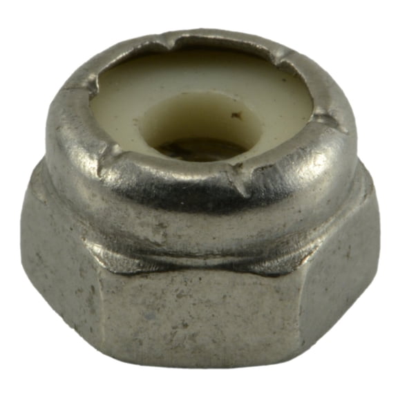 #8-32 18-8 Stainless Steel Coarse Thread Nylon Insert Lock Nuts LNSS-128