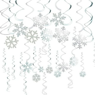 42Ct Winter Wonderland Decorations, Hanging Snowflake Decorations