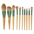 thumbnail image 2 of Professional Makeup Brush Set, Wooden Handle Makeup Brush Set Soft 10pcs Reusable Portable Easy To Use  For Party For Travel, 2 of 8