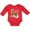 Red, variant on Inktastic Merry Christmas Cute Nativity Scene Boys or Girls Long Sleeve Baby Bodysuit