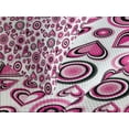 thumbnail image 4 of Ambesonne Love Quilted Bedspread Set 3 Pcs, Pink Hearts and Circles, King Size, Pink Black White, 4 of 5