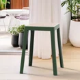 thumbnail image 2 of LeisureMod Tresse Stackable Dining Stool – Mid-Century Modern Square Backless Wicker-Top Seat Indoor Outdoor Use for Kitchen, Patio, Garden Set of 2, 2 of 10