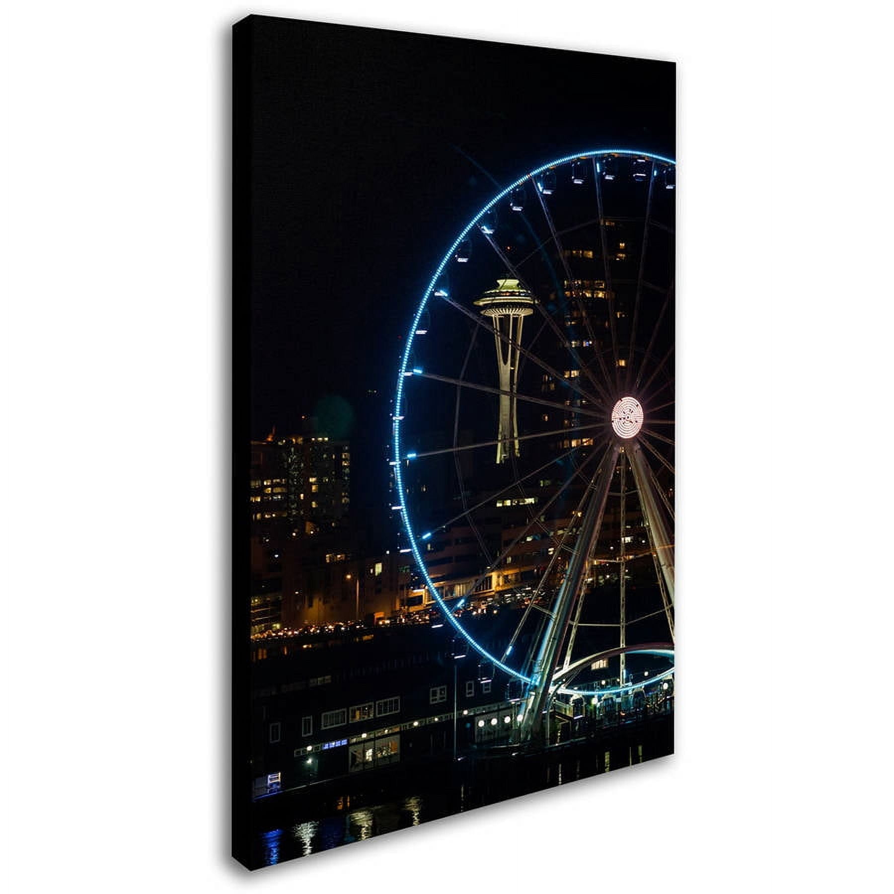 Trademark Fine Art "Wheel and Needle at Night" Canvas Art by Yale Gurney