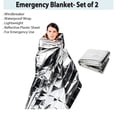 thumbnail image 3 of Manta de emergencia para acampar conveniente en el rompevientos del vehículo impermeable- Juego de 2 TV Direct HC200-2, 3 of 3